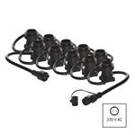 Emos DCPZ02, spojovacia svetelná reťaz na 10 žiaroviek E27 bez prívodu, 7,35 m, vonkajšia aj vnútorná