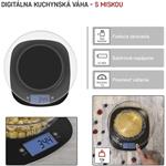 Emos EV025, digitálna kuchynská váha, čierna