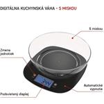 Emos EV025, digitálna kuchynská váha, čierna
