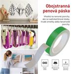 Emos F6090, dvojstranná penová páska 20 mm / 3 m, zelená