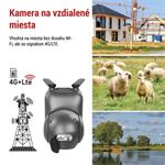 Emos GoSmart H4058, vonkajšia otočná kamera IP-6000 OWL s 4G/LTE, šedá