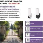 Emos GoSmart H4064, vonkajšia otočná kamera IP-310 TORCH s Wi-Fi a svetlom, biela