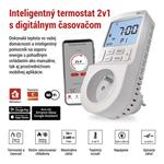 Emos GoSmart P56601FR, termostat do zásuvky s funkciou digitálneho časovača 2v1 s WiFi