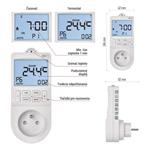 Emos GoSmart P56601FR, termostat do zásuvky s funkciou digitálneho časovača 2v1 s WiFi