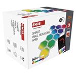 Emos GoSmart ZIW22AR, LED svietidlo Hexagon, 10 dielov, 19 W, RGB, stmievateľné, WiFi