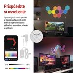 Emos GoSmart ZIW22AR, LED svietidlo Hexagon, 10 dielov, 19 W, RGB, stmievateľné, WiFi