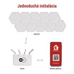 Emos GoSmart ZIW22AR, LED svietidlo Hexagon, 10 dielov, 19 W, RGB, stmievateľné, WiFi