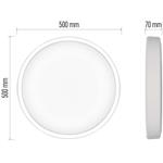 Emos GoSmart ZM5192, Inteligentné LED svietidlo, zapustené, kruhové, 45W, CCT, stmievateľné, Wi-Fi