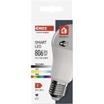 Emos GoSmart ZQW514R, LED žiarovka A60, E27, 9 W (60 W), 806 lm, RGB, stmievateľná, Wi-Fi