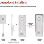 Emos H1087, bezdrôtová sada domáceho audio vrátnika, 1 účastník