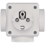 Emos P0024U, rozbočovacia zásuvka 3× guľatá 230V, 2x USB-A