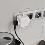 Emos P0024U, rozbočovacia zásuvka 3× guľatá 230V, 2x USB-A