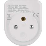 Emos P0074, rozbočovacia zásuvka 1×, 1×USB-A+1×USB-C, biela