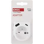 Emos P0074, rozbočovacia zásuvka 1×, 1×USB-A+1×USB-C, biela