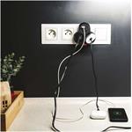 Emos P0078, rozbočovacia zásuvka s vypínačom 2×230V, USB-A+USB-C, čierna