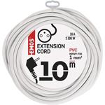 Emos P0110, predlžovací kábel – spojka 10m, PVC, biely