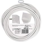 Emos P0110, predlžovací kábel – spojka 10m, PVC, biely