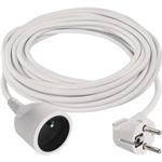 Emos P0110, predlžovací kábel – spojka 10m, PVC, biely