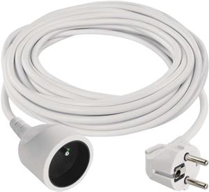 Emos P0110, predlžovací kábel – spojka 10m, PVC, biely
