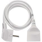Emos P0111, predlžovací kábel 1,5 m, 1 zásuvka, biely, PVC, 1 mm2