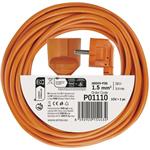 Emos P01110, predlžovací kábel, 10 m, 1 zásuvka, oranžový, PVC, 250 V, 1,5 mm2
