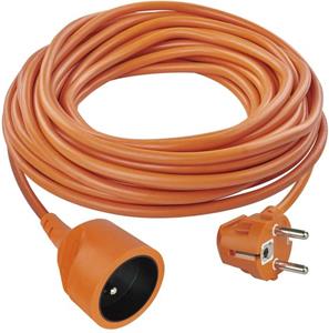Emos P01125, predlžovací kábel 25 m / 1 zásuvka / oranžový / PVC / 230 V / 1,5 mm2