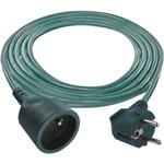 Emos P0112Z, predlžovací kábel 2 m / 1 zásuvka / zelený / PVC / 1 mm2