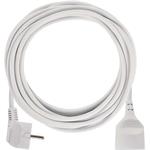 Emos P0115R, predlžovací kábel 5 m / 1 zásuvka / biely / PVC / 1,5 mm2