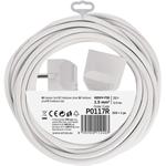 Emos P0117R, predlžovací kábel 7 m / 1 zásuvka / biely / PVC / 1,5 mm2