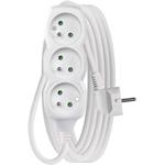 Emos P0315, predlžovací kábel 5m, 3 zásuvky, PVC, biely