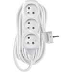 Emos P0317, predlžovací kábel 7m, 3 zásuvky, PVC, biely