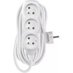 Emos P0317R, predlžovací kábel 7m, 3 zásuvky, PVC, biely, 1,5 mm2