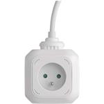 Emos P04119U, rozbočovacia kocka s predlžovacím prívodom 1,9m, 4 zásuvky + 2× USB, PVC, biely