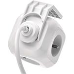 Emos P04119U, rozbočovacia kocka s predlžovacím prívodom 1,9m, 4 zásuvky + 2× USB, PVC, biely
