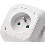 Emos P04119U, rozbočovacia kocka s predlžovacím prívodom 1,9m, 4 zásuvky + 2× USB, PVC, biely