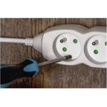 Emos P0517R, predlžovací kábel 7m, 5 zásuviek, PVC, biely, 1,5 mm2