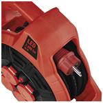 Emos P08420, vonkajší predlžovací kábel na bubne, 20 m, 4 zásuvky, guma, 230 V, 1,5 mm2, s reflektorom LED