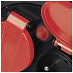 Emos P08420, vonkajší predlžovací kábel na bubne, 20 m, 4 zásuvky, guma, 230 V, 1,5 mm2, s reflektorom LED