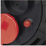 Emos P08420, vonkajší predlžovací kábel na bubne, 20 m, 4 zásuvky, guma, 230 V, 1,5 mm2, s reflektorom LED