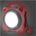 Emos P08420, vonkajší predlžovací kábel na bubne, 20 m, 4 zásuvky, guma, 230 V, 1,5 mm2, s reflektorom LED