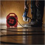 Emos P08420, vonkajší predlžovací kábel na bubne, 20 m, 4 zásuvky, guma, 230 V, 1,5 mm2, s reflektorom LED