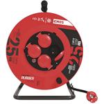 Emos P084251, gumový predlžovací kábel na bubne, 4 zásuvky, 25m, 1,5mm2