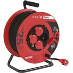 Emos P084251, gumový predlžovací kábel na bubne, 4 zásuvky, 25m, 1,5mm2