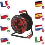 Emos P084253, predlžovací kábel gumový IP44 na bubne, 4 zásuvky, 25m, 2,5mm2