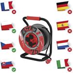 Emos P084255, predlžovací kábel guma-guma, bubon kovový 4 zásuvky, 25m, 1,5mm2