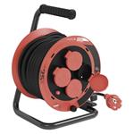 Emos P084256, vonkajší predlžovací kábel na bubne 25 m, 4 zásuvky, guma, 230 V, 1,0 mm2, IP44