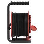 Emos P084256, vonkajší predlžovací kábel na bubne 25 m, 4 zásuvky, guma, 230 V, 1,0 mm2, IP44