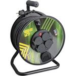 Emos P084501, gumový predlžovací kábel na bubne - 4 zásuvky, 50m, 1,5 mm2