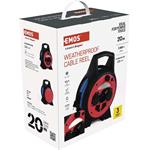 Emos P08520W weatherproof, predlžovací kábel na bubne 20 m, 3 zásuvky, modrý, PVC, 230 V, 1,5 mm2