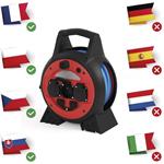 Emos P08520W weatherproof, predlžovací kábel na bubne 20 m, 3 zásuvky, modrý, PVC, 230 V, 1,5 mm2